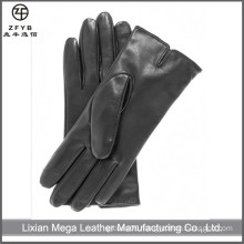 fashion dress wool lined sheepskin smart phone gloves factory in Hebei